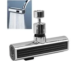 Waterfall Kitchen Tap, Waterfall Kitchen Faucet, 360° Rotating Tap Attachment, Sink Mixer Tap Kitchen for Kitchen Sink