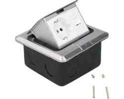 Floor Outlet Ground Socket Waterproof Socket with Transparent Water Retaining Sheet AC 250V - ShopVlot