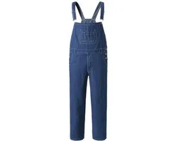 YOUTHUP Homme Salopette en Jean Coupe Droite Ample - Multi-Poches Résistante - 3XL