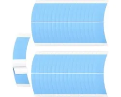 Bande de perruque Lace Front - 32 pièces - Double face - Bande adhésive en dentelle - Colle pour fixer les perruques - Perruques - Perruque - Wigs - 8 x 2.2 cm - Bleu - Convient pour une utilisation avec des perruques