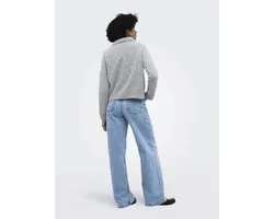 Only Onlalivia Ls Polo Cardigan Light Grey | Grijs | Maat: XS