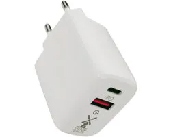 Dutch Quality® USB C 30 Watt Adapter oplader USB stekker - Telefoon oplader - Snellader - USB-C PD Fast Charge - USB-A Quick Charge 3.0 - Geschikt voor smartphones, tablets, headphones, speakers en e-readers - Oplaadblok