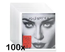 Pinguïn Records LP housses 100 pièces – VinylCare Essential ShieldSleeve Record Sleeves - housse LP - housse Vinyl – Polyéthylène extra robuste – Housse de protection – housses de protection LP - Housses extérieures pour LP standard - 100 Micron