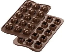 Silikomart Siliconen Mal 3D Chocolates Choco Game