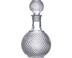KitchenCraft BarCraft Geslepen glazen karaf voor whisky en brandy - 1 liter