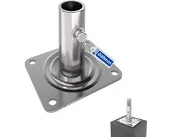 GeZu Impex Roulettes Pivotantes 200x40mm Galvanisées