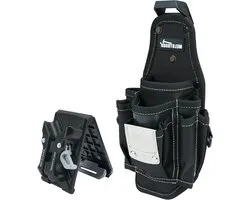 MELOTOUGH Pocket Tool Belt Pouch-Small Tool Pouch met Quick Release Belt Clip,Clip on Grotere Zakken & Loop, Clip on-Tool Houder Accessoire