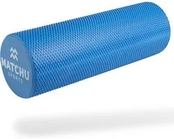 Matchu Sports - Foam roller - Foamroller -  Massage - Massage roller - 45 cm - Zacht - Blauw