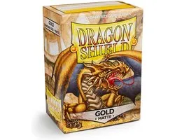 100 pochettes Dragon Shield Mat Gold Standard Size Card Sleeve