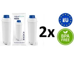 2 x Aqua_Floow filter vervanging voor Delonghi Dinamica Magnifica koffiemachine - vervanging Dinamica Plus, Dinamica, Magnifica S, PimaDonna Class, PrimaDonna Elite, PrimaDonna Exclusive, PrimaDonna S Evo, Autentica, Eletta, Capuccino Smart