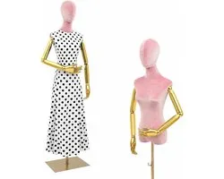 Paspop - etalagepop vrouwelijke mannequin torso, roze