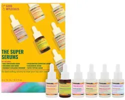 Good Molecules The Super Sérums Kit – Set de 6 sérums visage puissants pour tous les besoins de la peau – Contient de la niacinamide, de l'acide hyaluronique, des peptides et plus encore – 6 x 10 ml