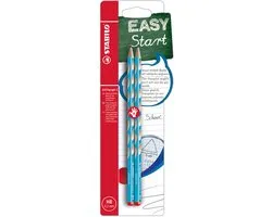STABILO EASYgraph S - Ergonomische Grafietpotlood - Rechtshandig - HB Hardheid - Lichtblauw - 2 Stuks