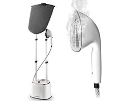 FLOWSTEAM® PRO Kledingstomer - Handstomer - Stoomreiniger - Stoomapparaat Kleding - 150 Minuten Stomen - 2.5M Snoer - Wit