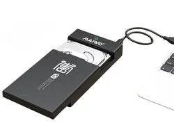Maiwo K3568A Externe USB 3.1 harde schijf behuizing voor 1 x 3.5" SATA HDD maximaal 8TB - USB 3.1 Gen 1 - SATA tot max. 6 GB/s - UASP ondersteuning - Zwart