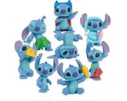 Disney Stitch - Set van 8 Stitch Speelfiguren