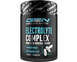 German Elite Nutrition Elektrolyten Complex Plus - 300 capsules - Met taurine 1000 mg & betaine (TMG) 1000 mg - Natrium, chloride, kalium, magnesium, calcium - Vegan