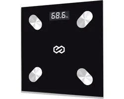 Pèse-personne numérique Infinity Goods avec application - Balance Smart - Balance intelligente avec analyse corporelle - Zwart
