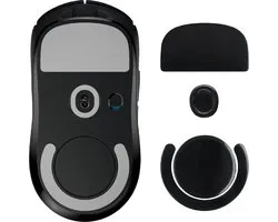 kwmobile muis voeten sticker geschikt voor Logitech G PRO X Superlight 2 / Superlight 2 SE - Computermuis glijder - Stickers in zwart