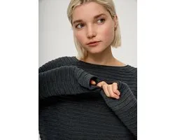 Q/S designed by - Pull - Maat M - Vrouwen - ZWART - polyester