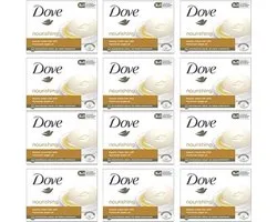 Savon Dove – Crème à l'huile d'argan – 4x90 gr – 12 pièces – Pack économique – Savon pour les mains