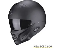 Scorpion Exo-Combat II Matt black - Jethelm - Maat S - Motorhelm - ECE 22-06 gekeurd