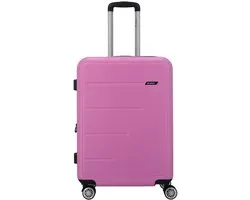 Gabol Future Plus 4 wielen Trolley 66 cm met uitbreidingsplooi - Harde bagage - TSA slot - rosa
