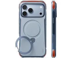 Coque TORRAS adaptée pour Apple iPhone 18 Pro Max | Ostand Q3 Air Pro | Compatible avec MagSafe / Qi2 | Coque arrière avec aimant | Support à anneau pivotant à 360° | Bleu