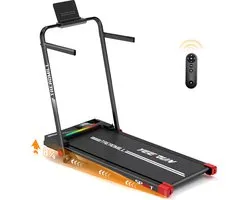 YEE RUN Loopband - Hardloopband met 8% Helling - Snelheidsbereik 1 - 14km/u - Wandelband - 135 KG Draagvermogen - Inklapbaar Loopband - Treadmill - met Afstandsbediening - Veiligheidssleutel - Tablet-/telefoonhouder.