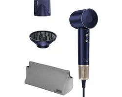 Laifen Swift Premium High Speed Fohn met diffuser - Donkerblauw/Goud - Haardroger met ionische technologie - 3 warmtestanden
