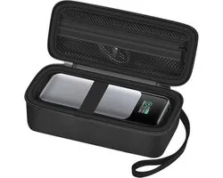 " Kabel Organizer Tas - Harde Schijf Draagtas - Kabel Organizer Tas - Car Air Pump Storage Bag - Compact -Hard Shell Organizer - nterior Mesh Pocket & Sturdy Zipper - 19x8x6.5cm - （Case Only）"