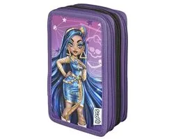Vulpotloden Etui - Tripledecker met Kleurpotloden en Accessoires - Ideaal voor School en Vrije Tijd