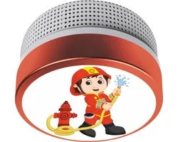 ELRO Smoke Detector Kids Fireman FS8110 - Avec 10 ans de batterie - Conforme à la norme EN14604