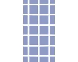 Bimago Behang – Lines and Symmetry - Expressive White Grid on a Blue Background – Premium Vliesbehang – 50 x 1000 cm – 5 m² – Meerkleurig – Modern Wandbehang voor Woonkamer, Slaapkamer, Kinderkamer en Kantoor