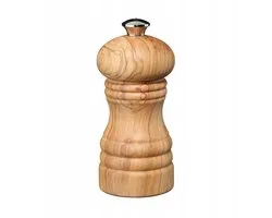 Olijfhouten Pepermolen 5,5 x 12 cm - Keramisch Mechanisme