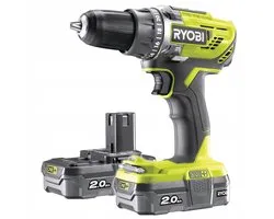Ryobi R18DD3-220S - Accuboormachine - 18V - 2x2.0Ah - LED-werklicht
