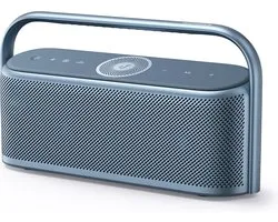 Enceinte Bluetooth sans fil Soundcore by Anker Motion X600 – Puissance sonore de 50 W – Audio spatial immersif – 5 Drivers et 5 Amplificateurs – 12 heures d'autonomie – Étanchéité IPX7 – Chargement USB-C – Blauw