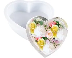 Cayway Epoxy Resin Shape Large Heart Shape Silicone Moulds Epoxy Resin Flower Preservation Home Decoration - ShopVlot