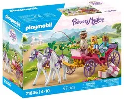 PLAYMOBIL Princess Promenade en calèche Magic avec prince et princesse 71846