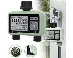 2 Uitgangen Watertimer Irrigatiesysteem - Watersproeier Timer - Automatisch Bewateringssysteem - Tuinbewateringsapparatuur