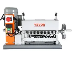 VEVOR Kabelstripmachine Elektrisch 1,5-40 mm Kabelstripmachine 370W Stripmachine 11 Stripkanalen Striptang met zwengel 65 Mn Verenstaalblad Ideaal voor het Strippen van Koperdraad