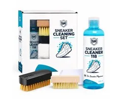 Sneakercleaner Set 4-in-1 – Sneaker Cleaner Premium Kit - Complete Schoonmaakset voor Sneakers – Incl. Premium Borstel & De Sneaker Reiniger® Formule – Voor Leer, Suède & Mesh – Diepe Reiniging + Bescherming – Tot 50 Reinigingen