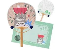 Ensky Totoro met Watermelon Fan & Envelope - Ensky - Studio Ghibli Decoratie