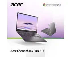 Acer Chromebook Plus 514 CB514-6HT-35R7 - 14 inch Touchscreen - Core 3 - 8GB - 128GB SSD - Verlicht toetsenbord - Grijs - AZERTY