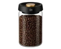 Bocal de conservation sous vide Adore Maison Barista 1200 ml – Bocal hermétique en verre borosilicate Grains de café – Conservation de la fraîcheur et résistance à l'humidité