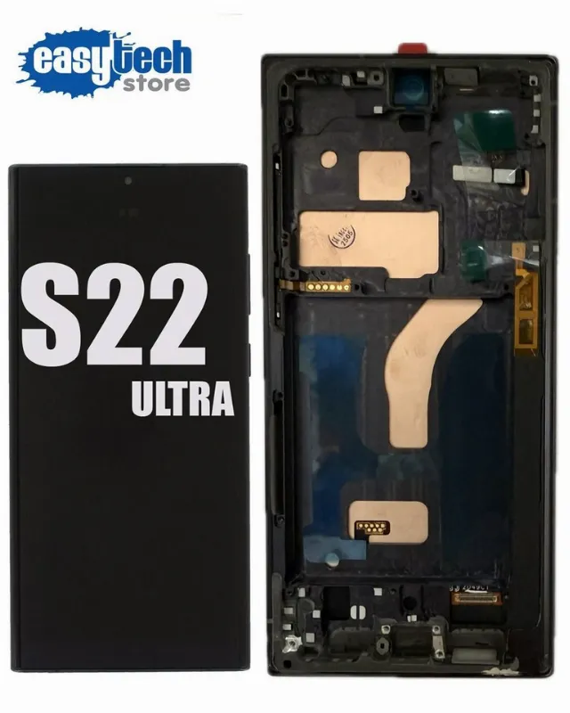 SAMSUNG S22 ULTRA SM-S908 Vetro Display TFT LCD Touch Schermo Nero