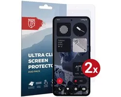 Rosso Screen Protector Geschikt voor Nothing CMF Phone 2 Pro | Ultra Clear Duo Pack | TPU Folie | Case Friendly Beschermfolie | 2 Stuks