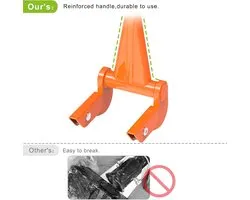 Buster Tool, Insaga Deck Board Removal Tool met Dikke 3 mm Handvat 50", Volledig gelaste Pallet Breaker Tool, Articulerende Draaibare Head Deck Wrecker, Capaciteit tot 250 lbs