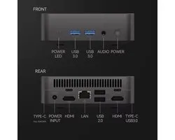 Mini Desktop Pc Intel N150 - 16GB RAM - 2TB SSD - Windows 11 Pro - Wifi 6 - Bluetooth 5.2 - Multimedia En Gaming