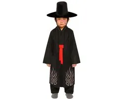Fiestas Guirca – Déguisement – Costume – KPop Hunter Jinu Saja Boys – Noir – 152
